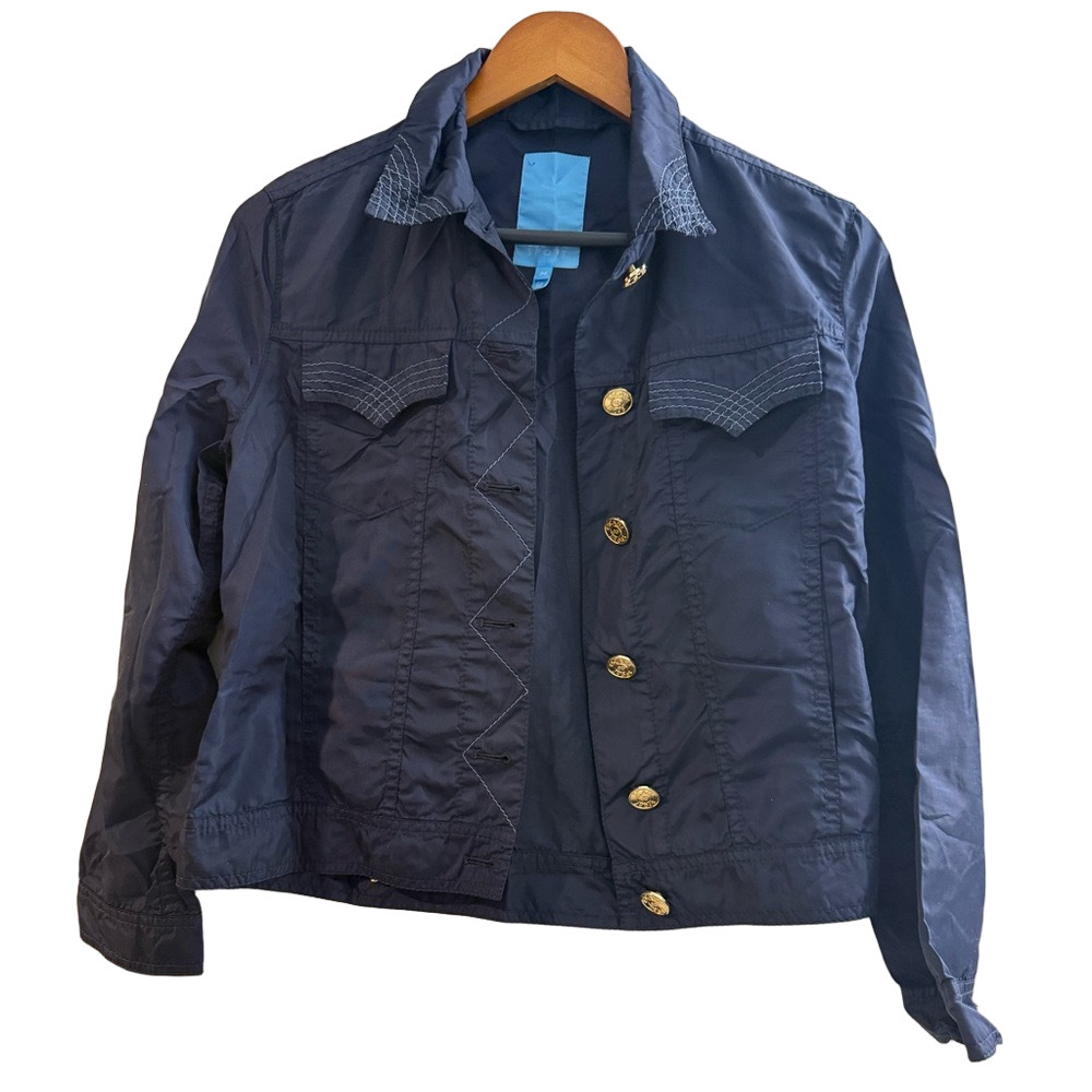 Escada Sport blue Nylon Jacket size 4